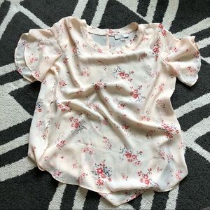 Loft Flutter Sleeve Blouse